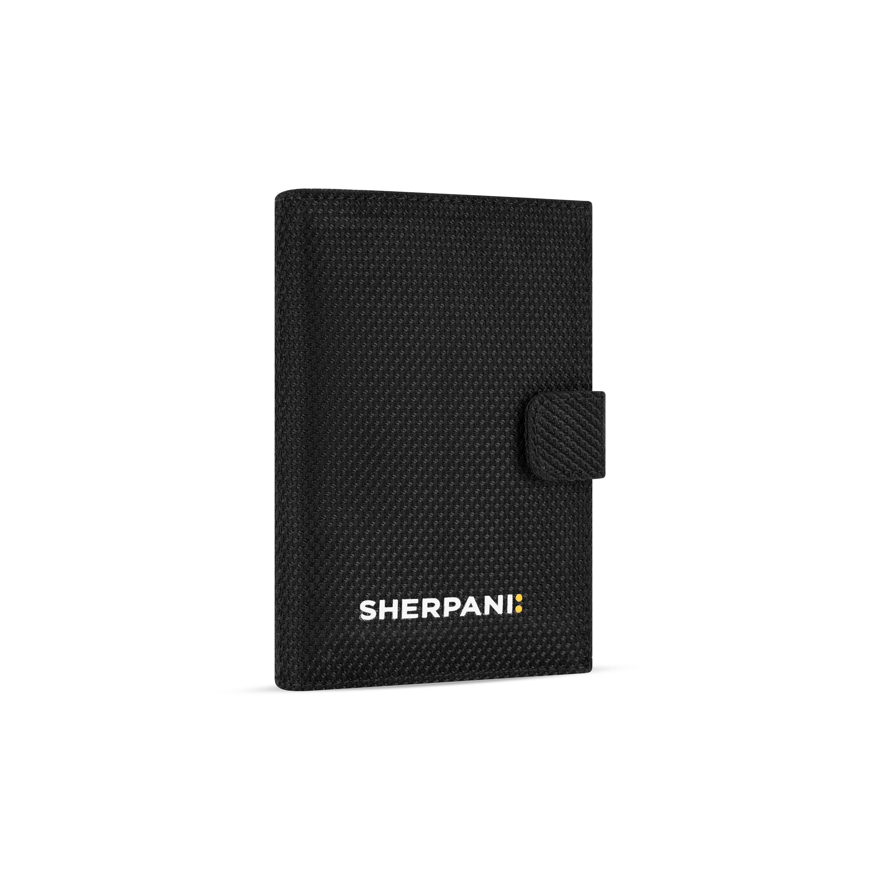 Sherpani Vienna AT Travel Passport Wallet carbon