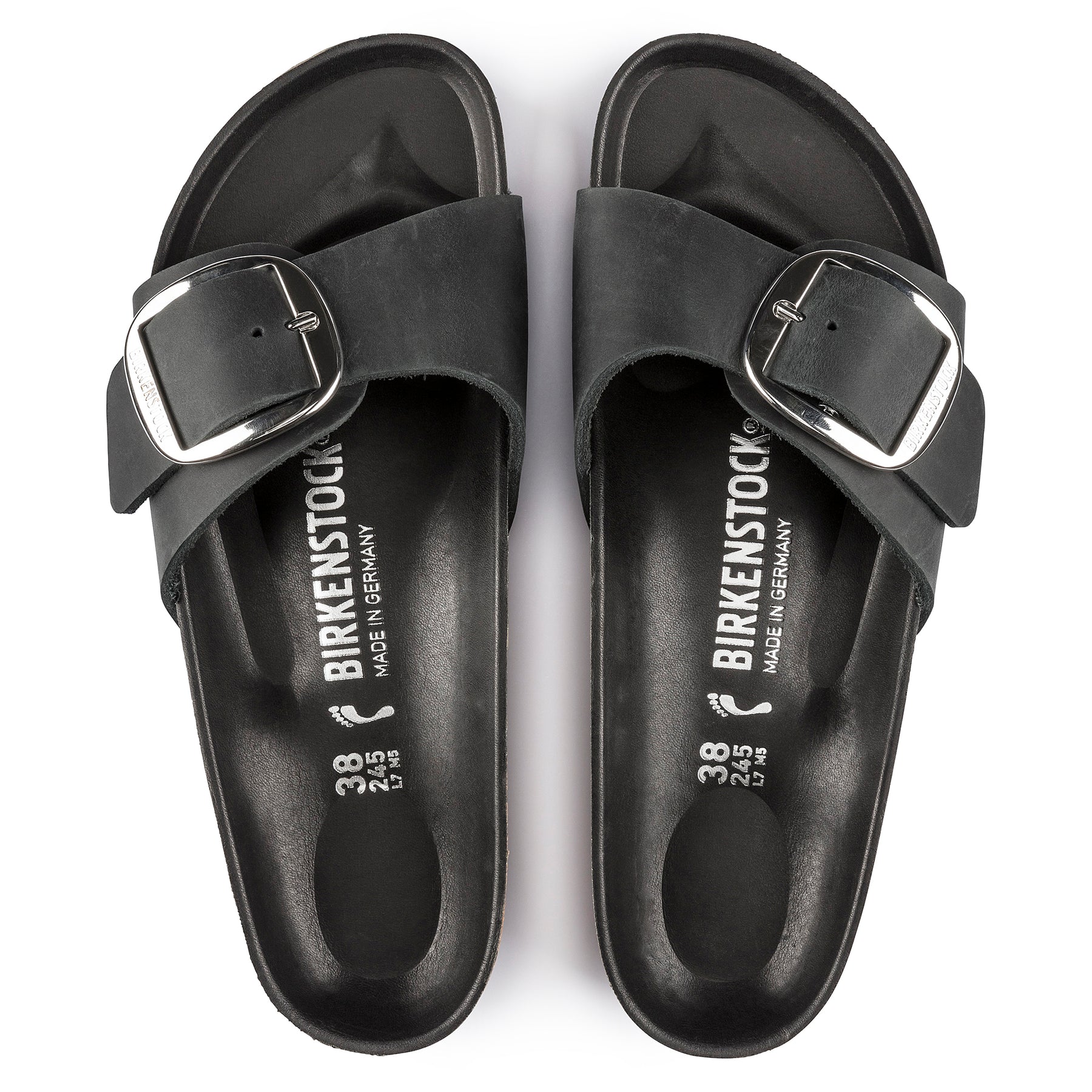 Birkenstock Limited Edition Madrid Big Buckle black oiled leather