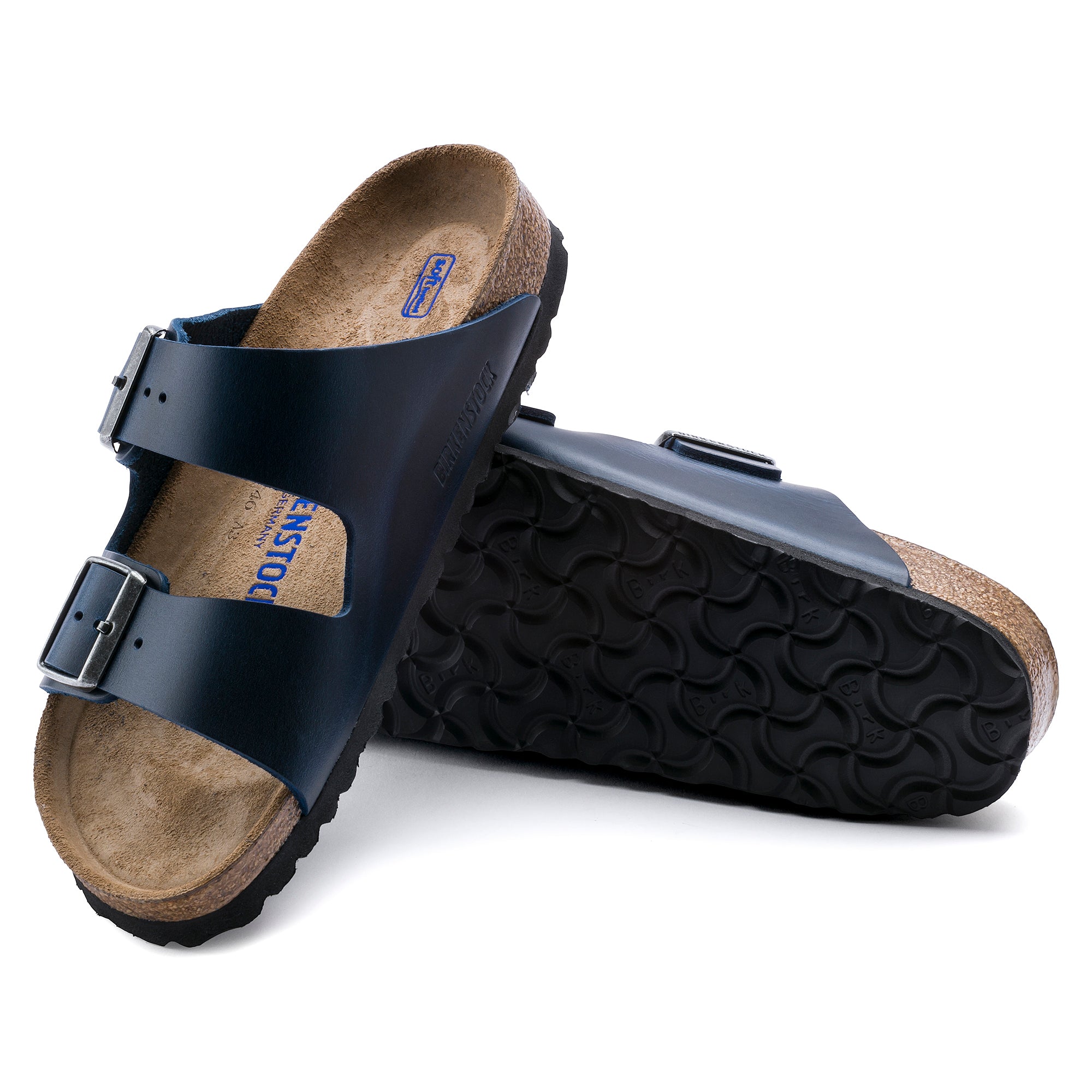 Birkenstock blue casual arch support footbed deals