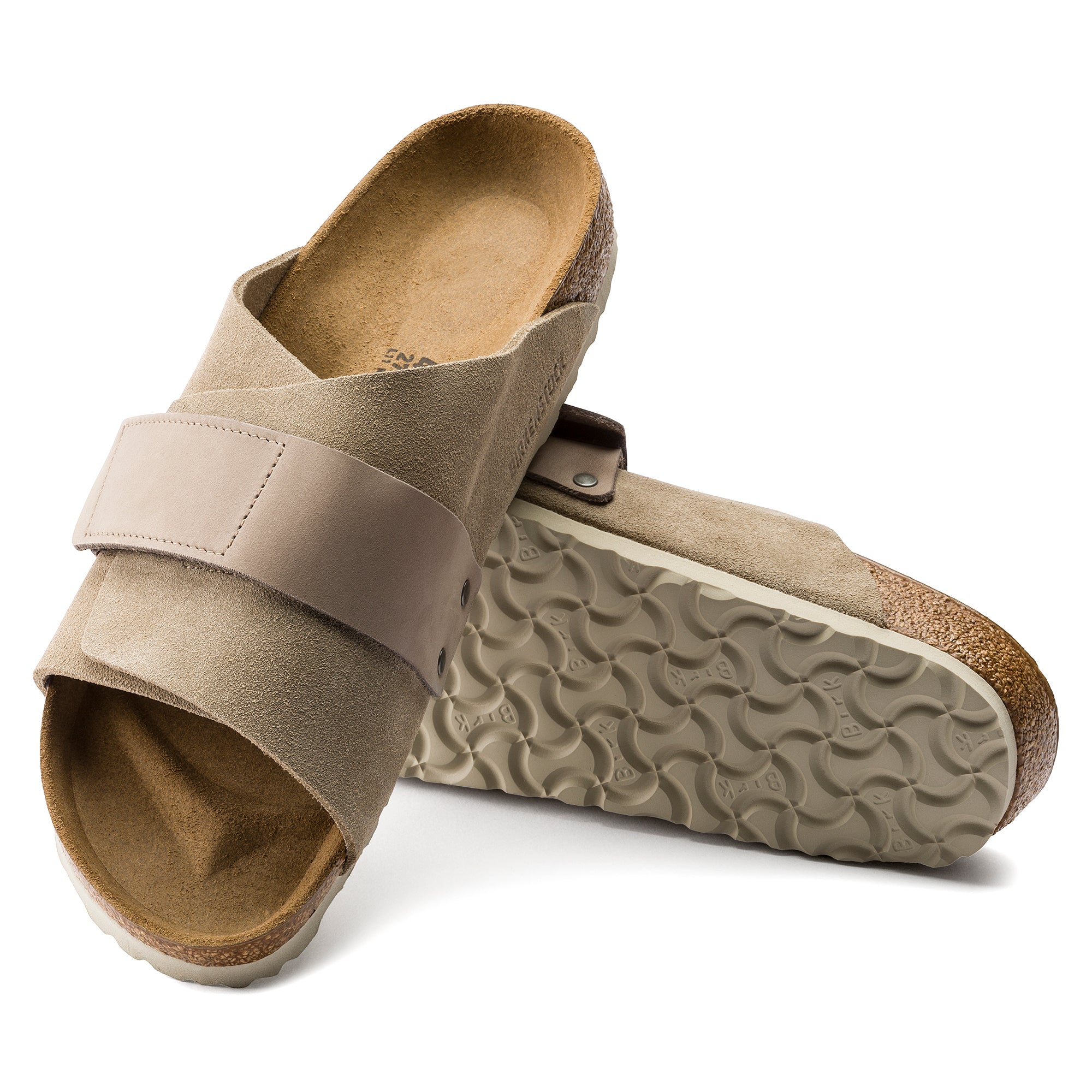 Birkenstock Limited Edition Kyoto gray taupe suede/taupe nubuck