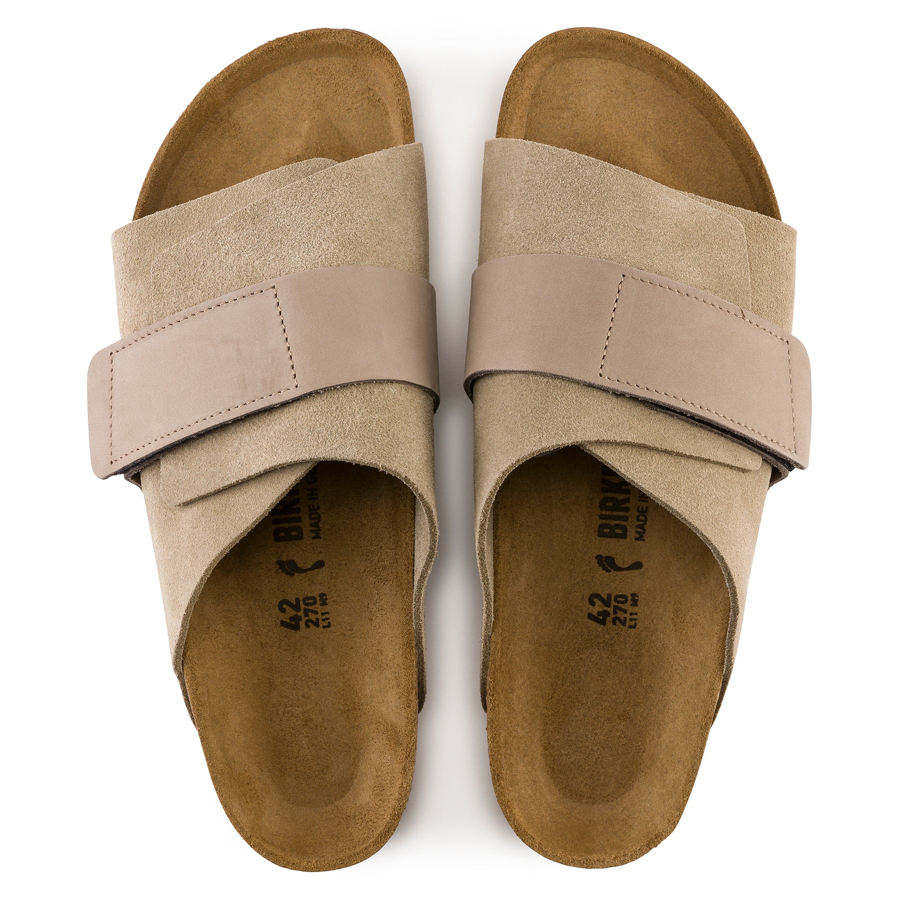 Birkenstock Limited Edition Kyoto gray taupe suede/taupe nubuck