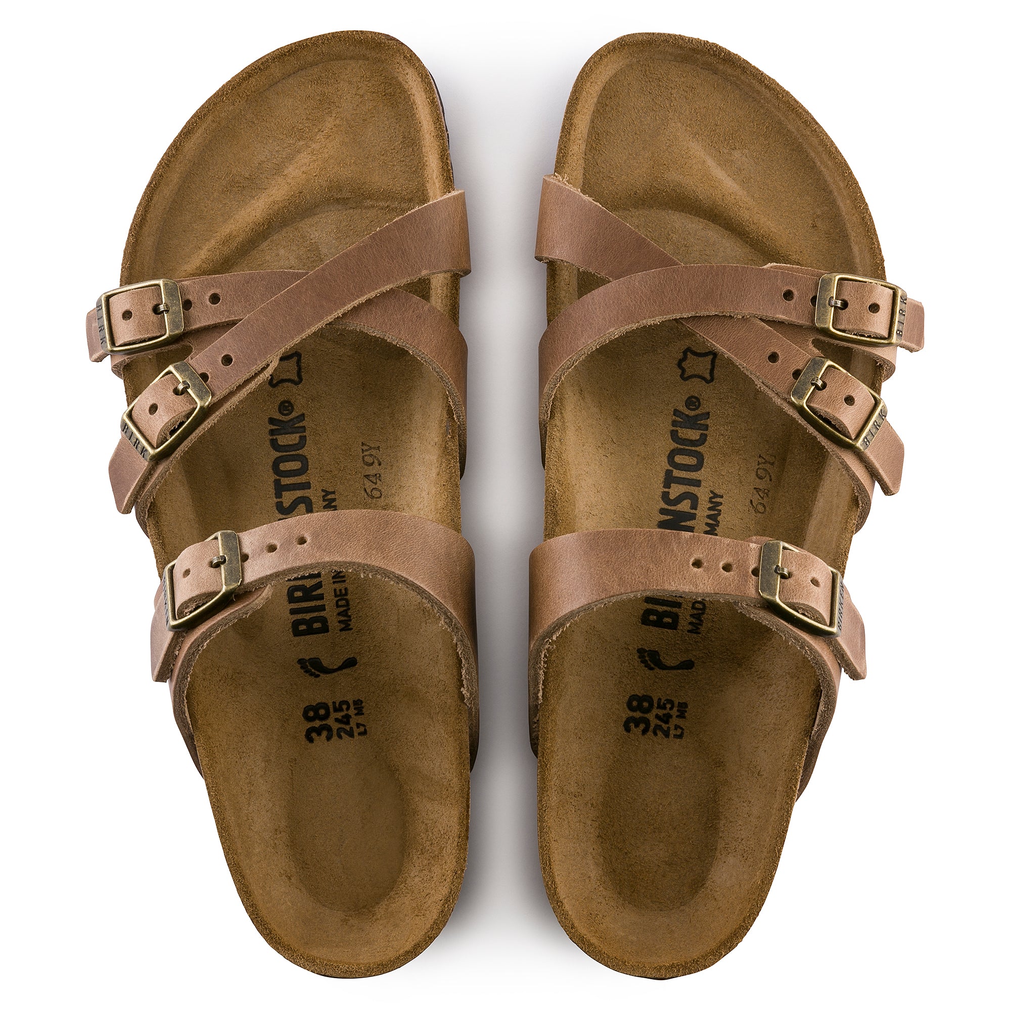 Birkenstock Franca tobacco oiled leather