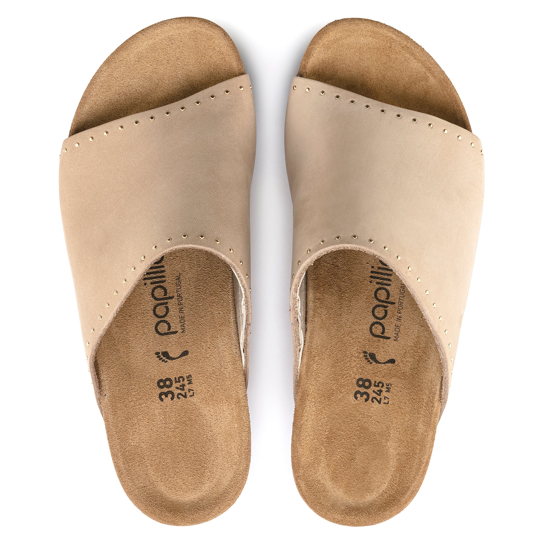 Papillio Namica Rivets sandcastle nubuck by Birkenstock