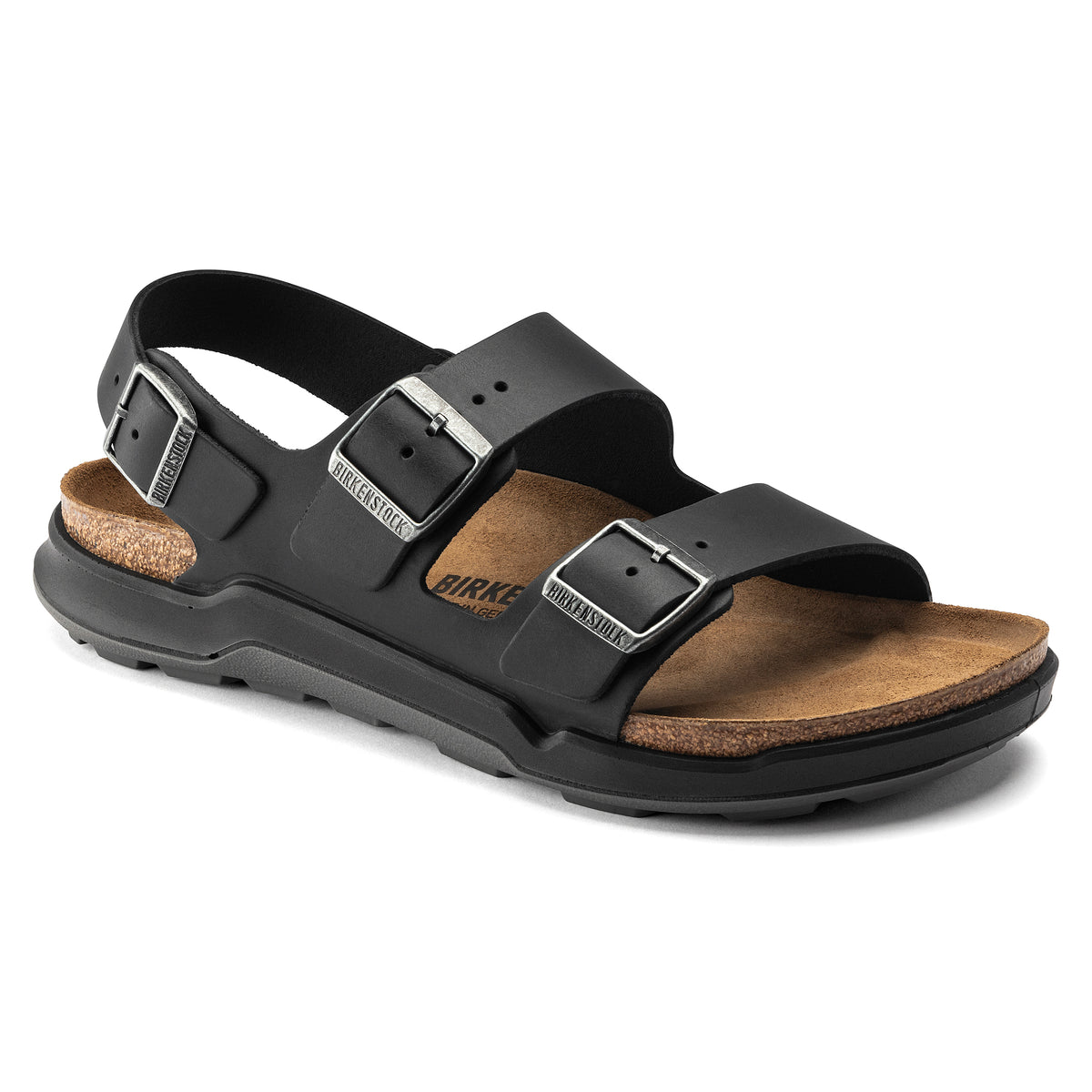 Birkenstock Rugged Casual Men's Milano Rugged black oiled leather