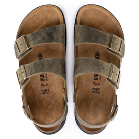 Birkenstock Rugged Casual Men's Milano Rugged faded khaki oiled leather