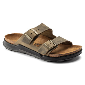 Birkenstock Rugged Casual Men's Arizona Rugged faded khaki oiled leather