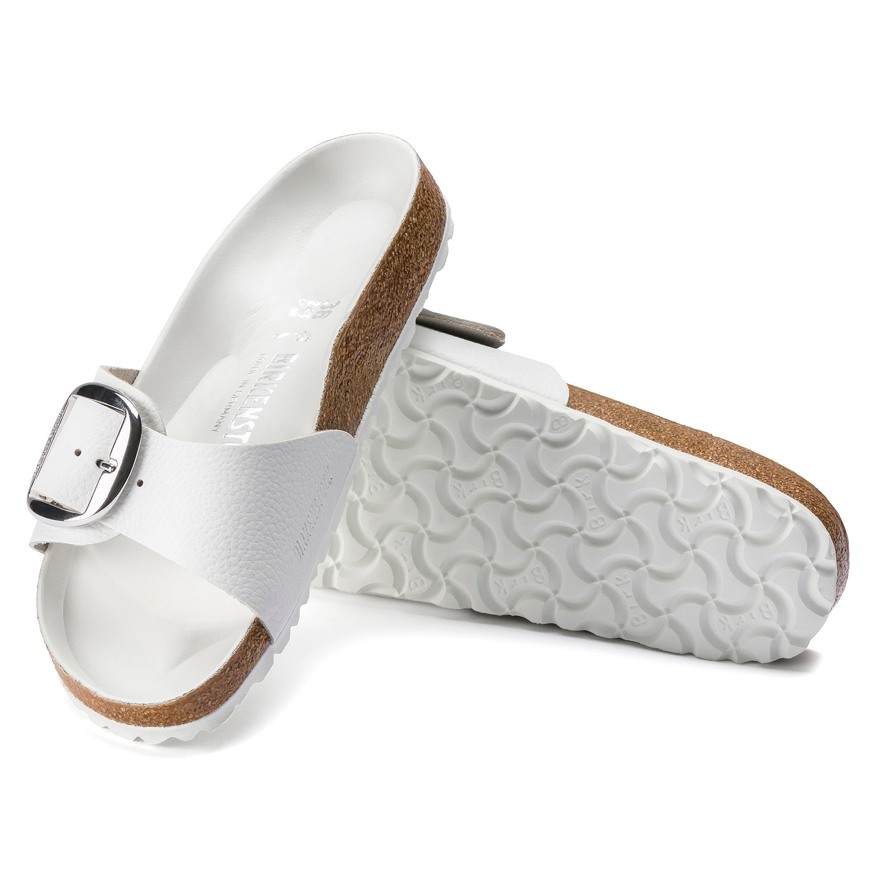 Birkenstock Limited Edition Madrid Big Buckle white leather