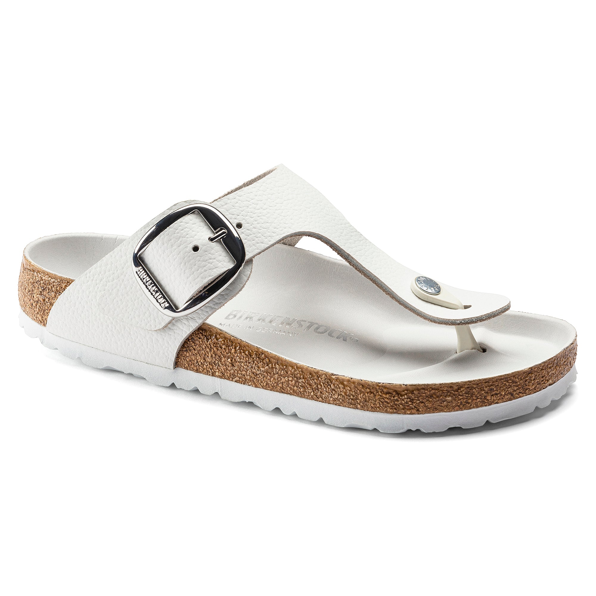 Birkenstock Limited Edition Gizeh Big Buckle white leather