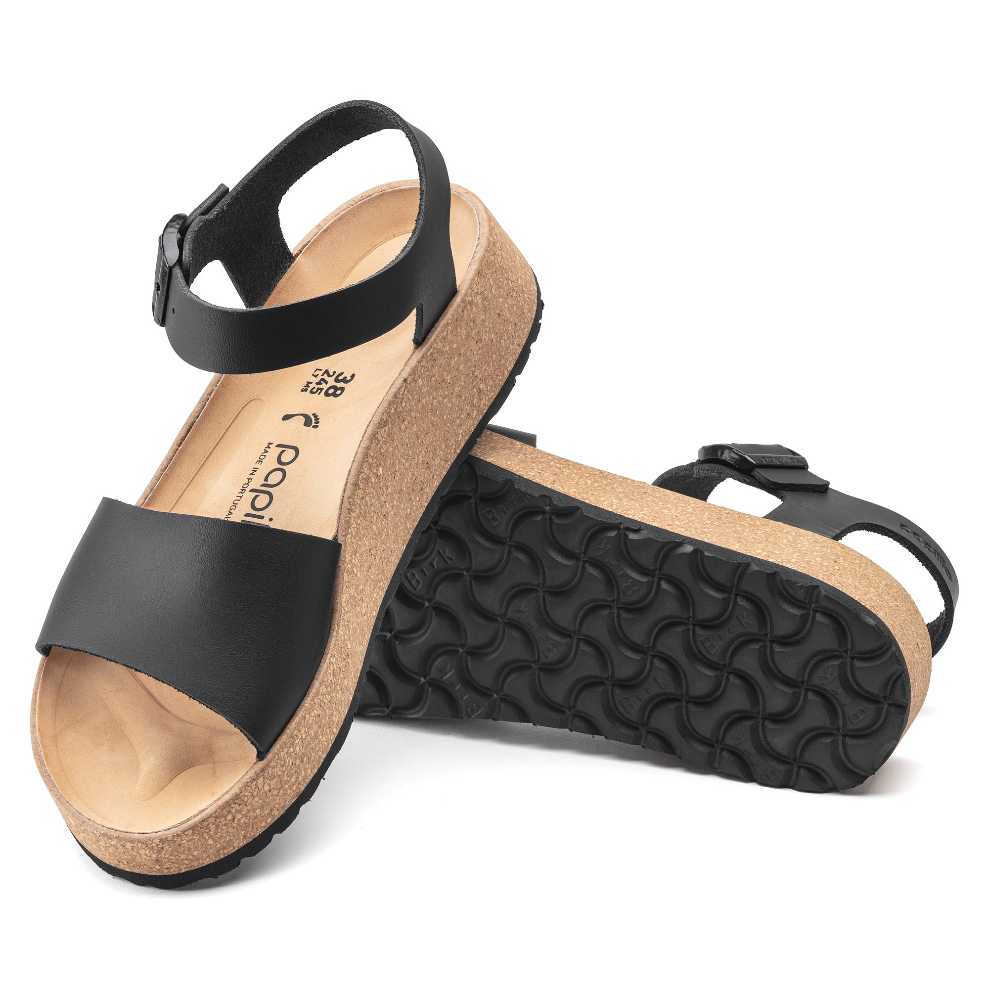 Papillio Glenda black leather by Birkenstock