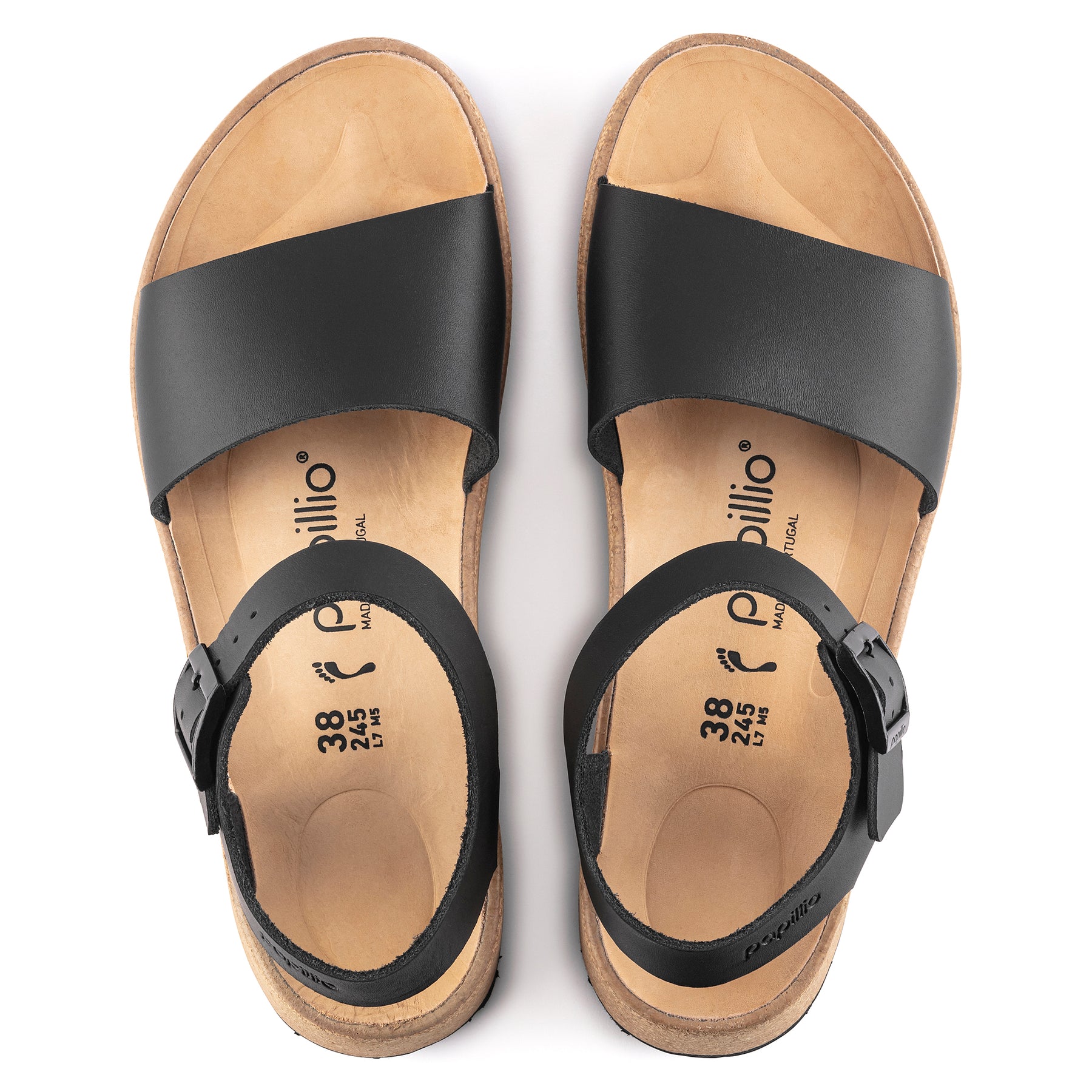 Papillio Glenda black leather by Birkenstock
