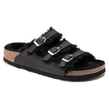 Birkenstock Limited Edition Florida black oiled leather/black shearling