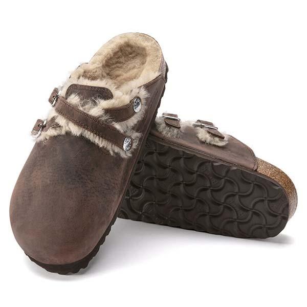 Birkenstock Limited Edition Blair habana oiled leather/natural shearling