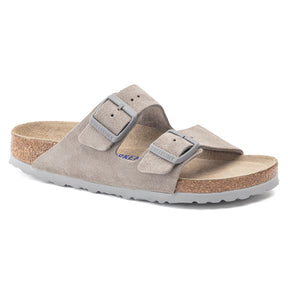Birkenstock Limited Edition Arizona Soft Footbed stone coin suede