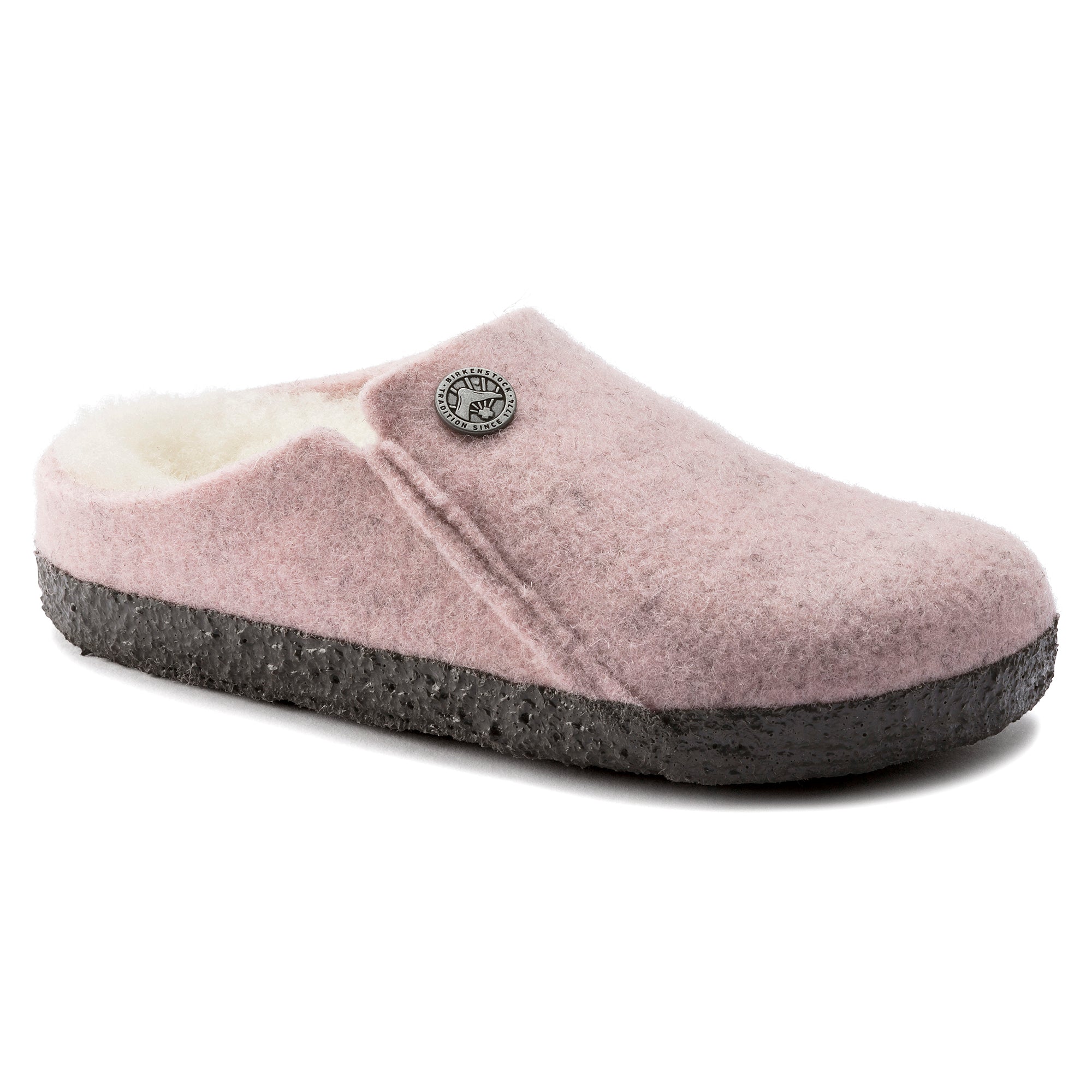 Birkenstock Kids Limited Edition Zermatt soft pink wool/natural shearling