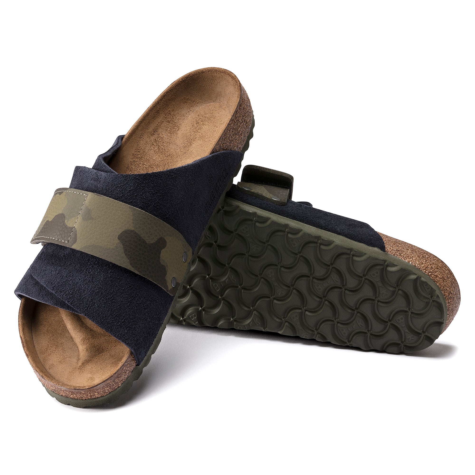 Birkenstock Limited Edition Kyoto midnight suede/camo Birko-Flor