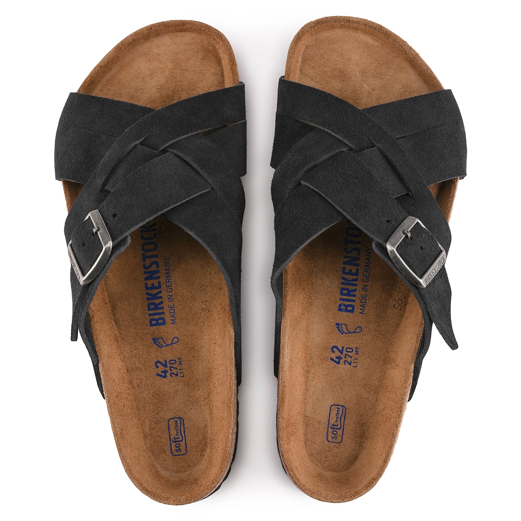 Birkenstock Limited Edition Lugano Soft Footbed midnight suede