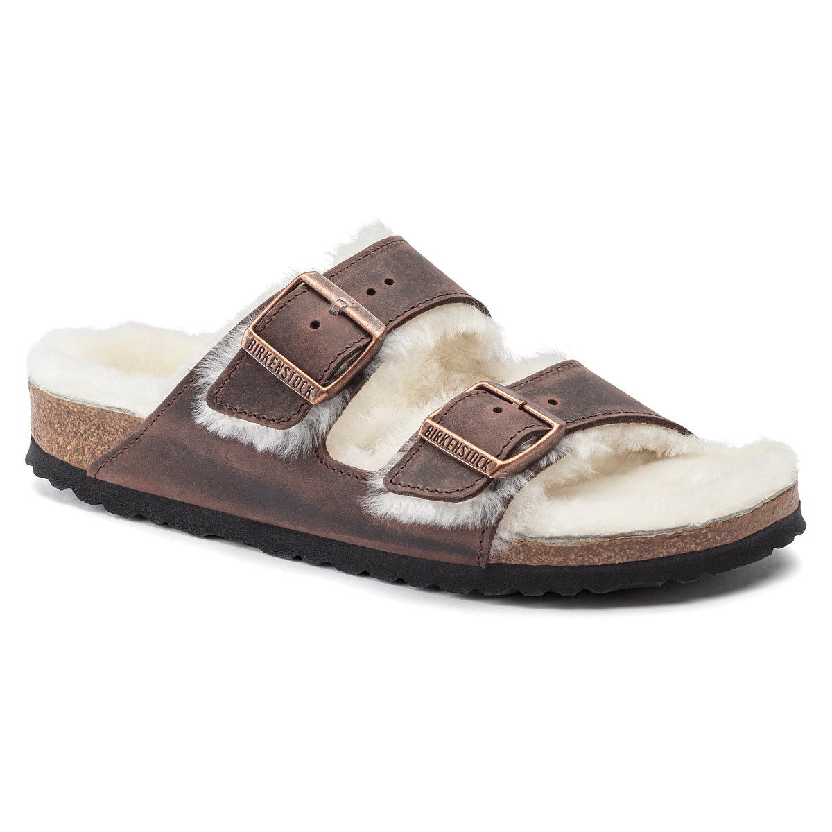 Birkenstock Arizona Shearling habana oiled leather/natural  display picture 1