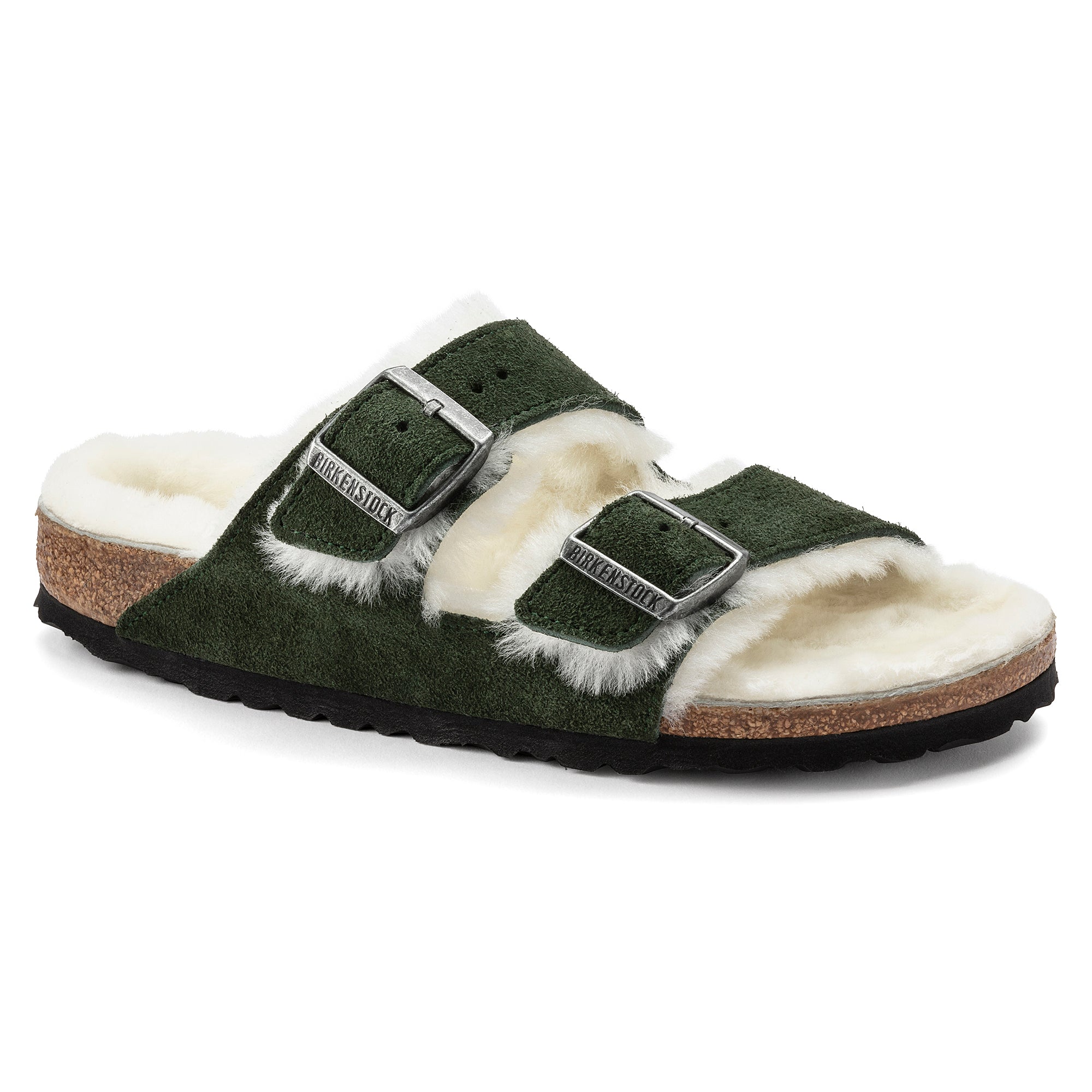 Birkenstock Limited Edition Arizona mountain view suede/natural shearling