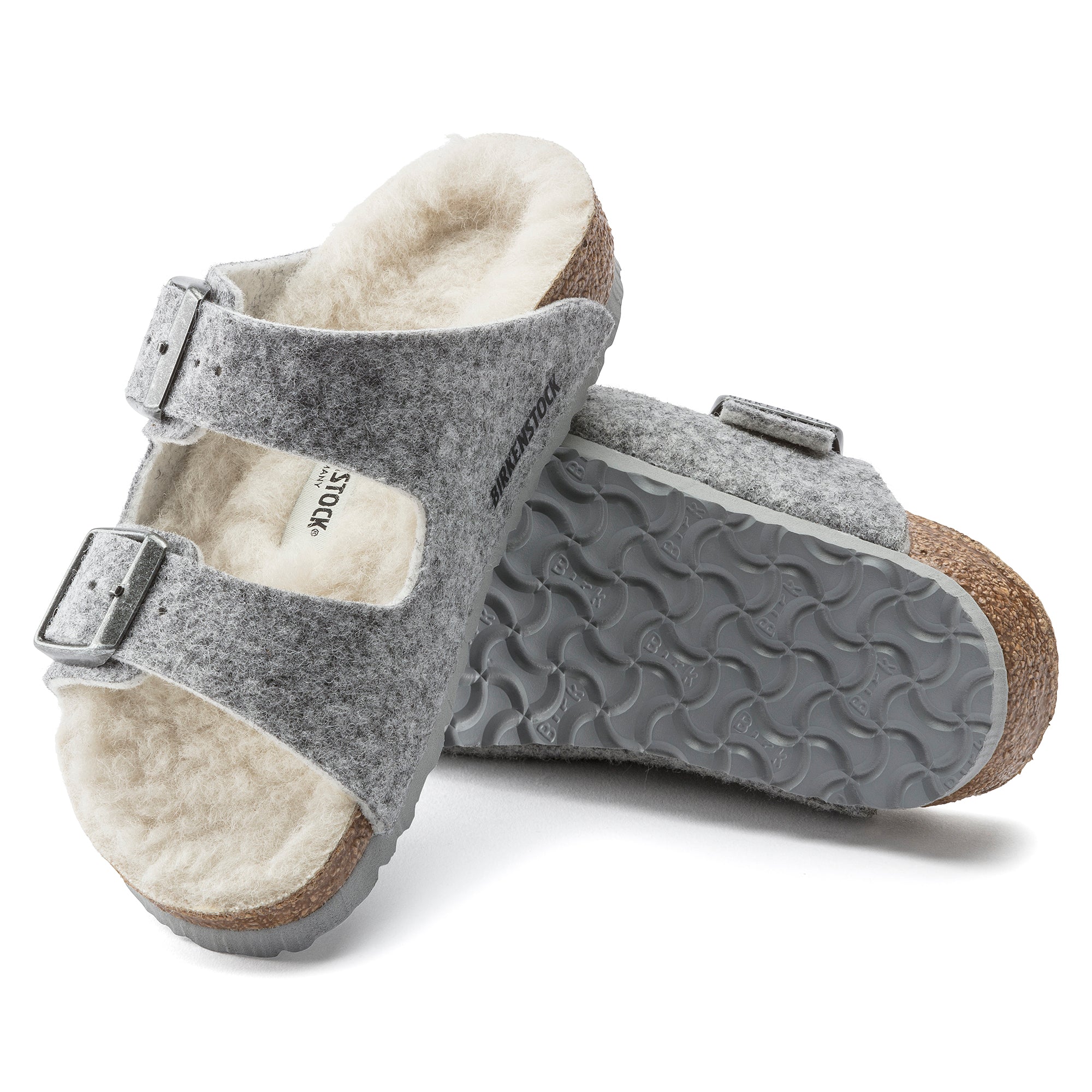 Birkenstock arizona 2024 shearling gray