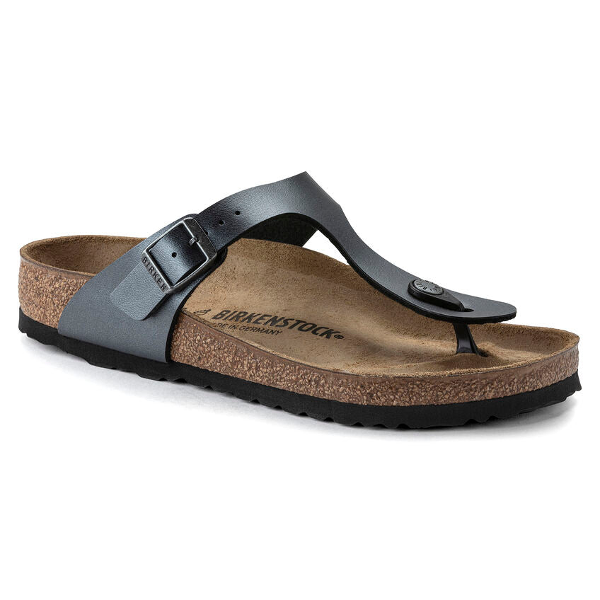 Birkenstock Limited Edition Gizeh metallic black Birko-Flor