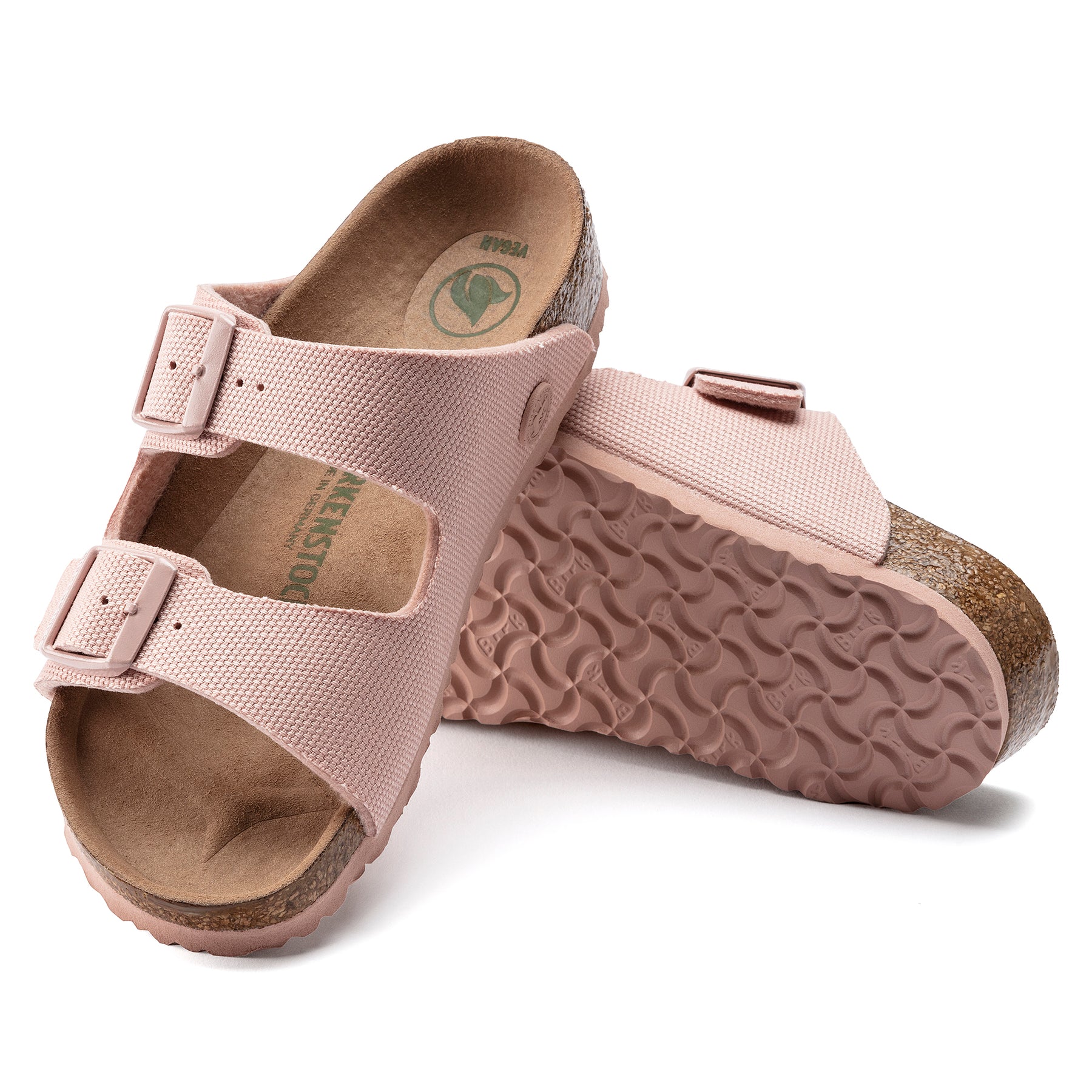 Birkenstock Limited Edition Kids Arizona Vegan soft pink canvas