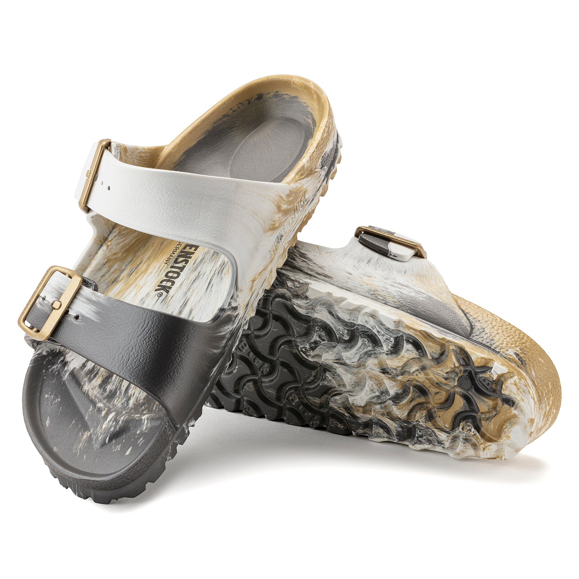 Arizona EVA Metallic Gold NARROW (1022465) - Gentry's Footwear