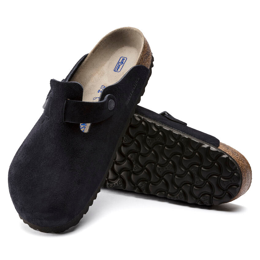 Birkenstock Limited Edition Boston Soft Footbed midnight suede