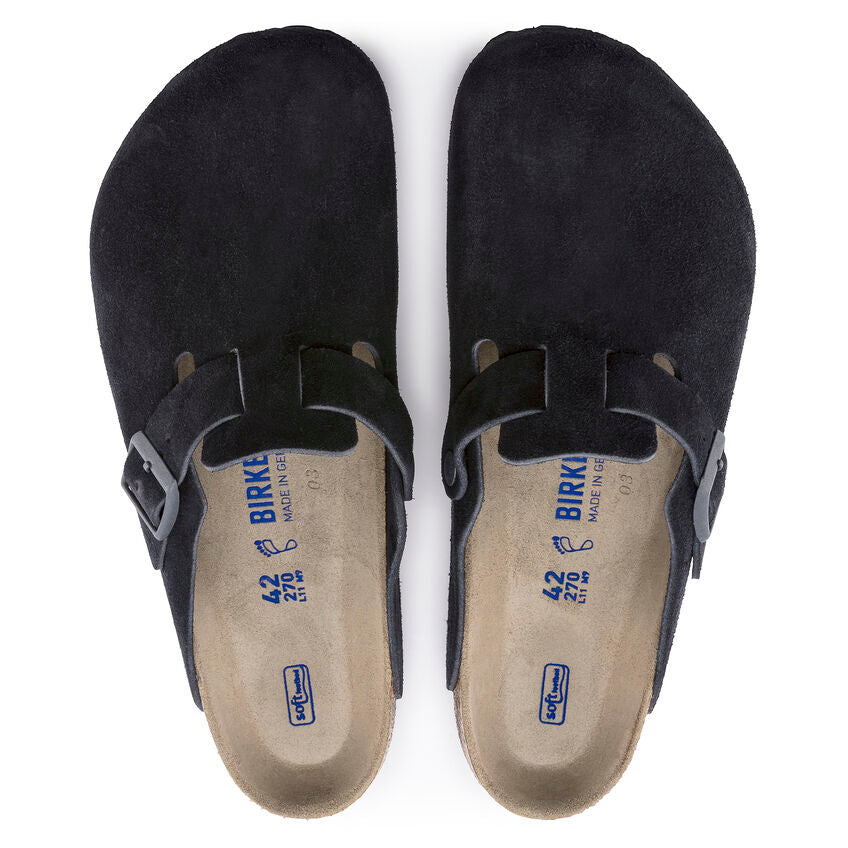 Birkenstock Limited Edition Boston Soft Footbed midnight suede
