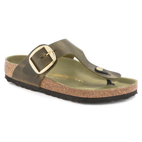 Birkenstock Limited Edition Gizeh Big Buckle green olive oiled leather