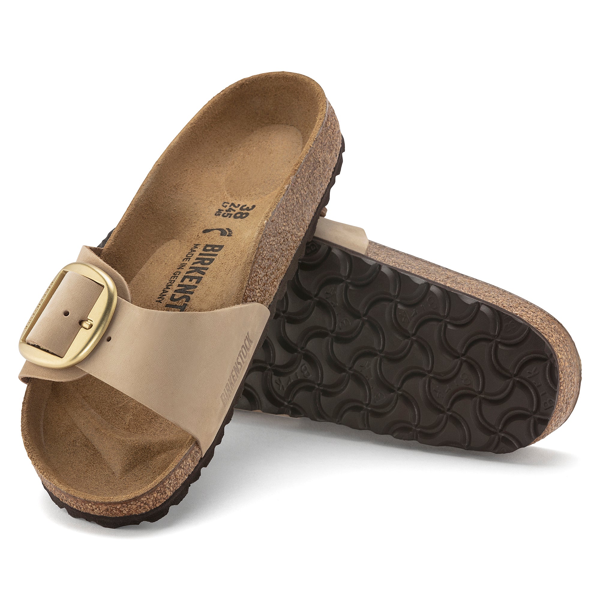 Birkenstock Madrid Big Buckle sandcastle nubuck