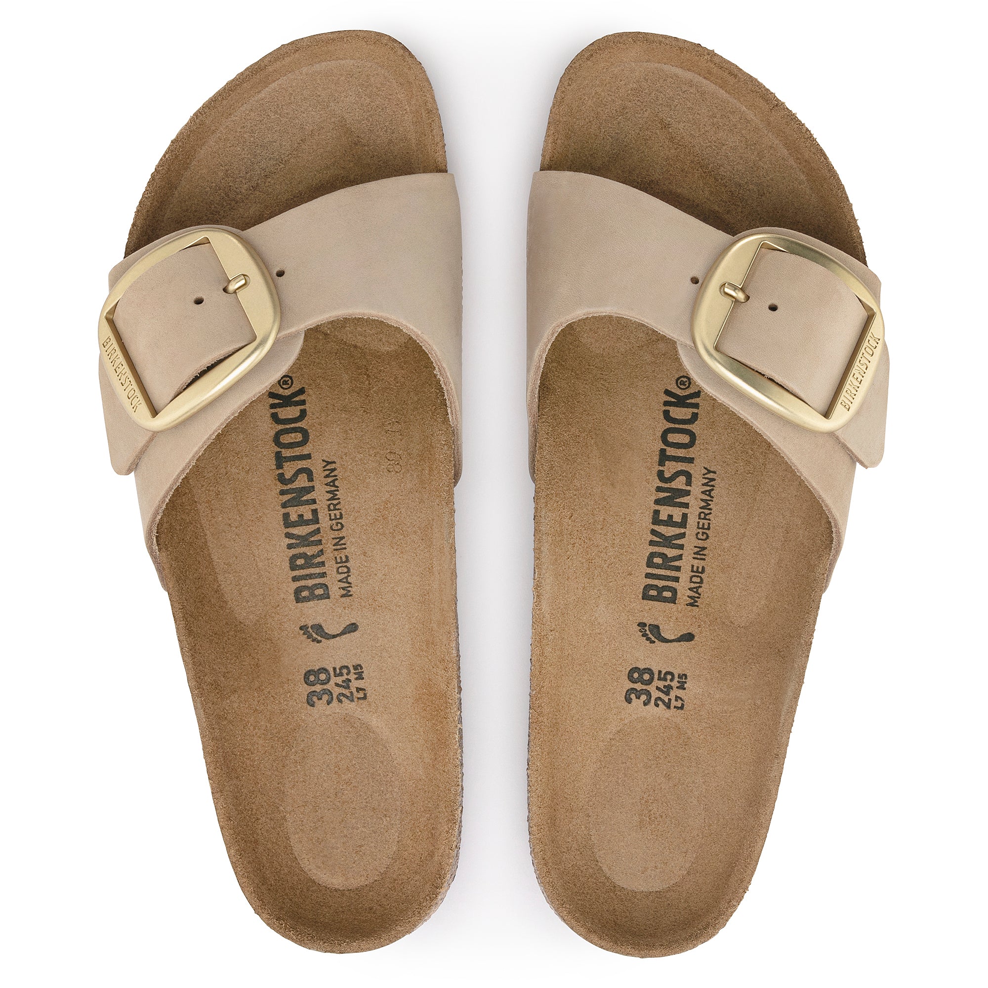 Birkenstock Madrid Big Buckle sandcastle nubuck