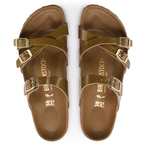 Birkenstock Limited Edition Franca Hex mud green high shine leather