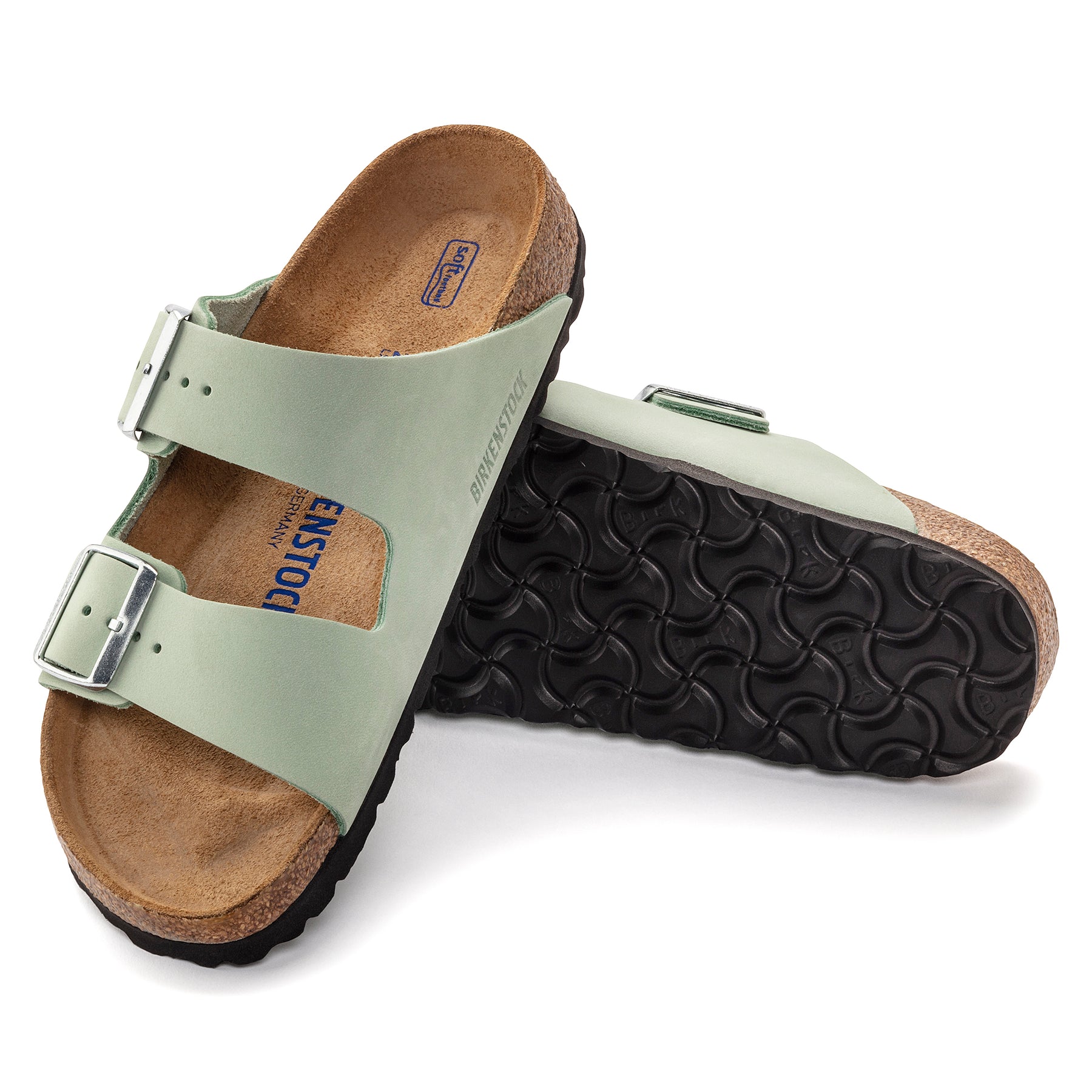 Birkenstock Limited Edition Arizona Soft Footbed matcha nubuck