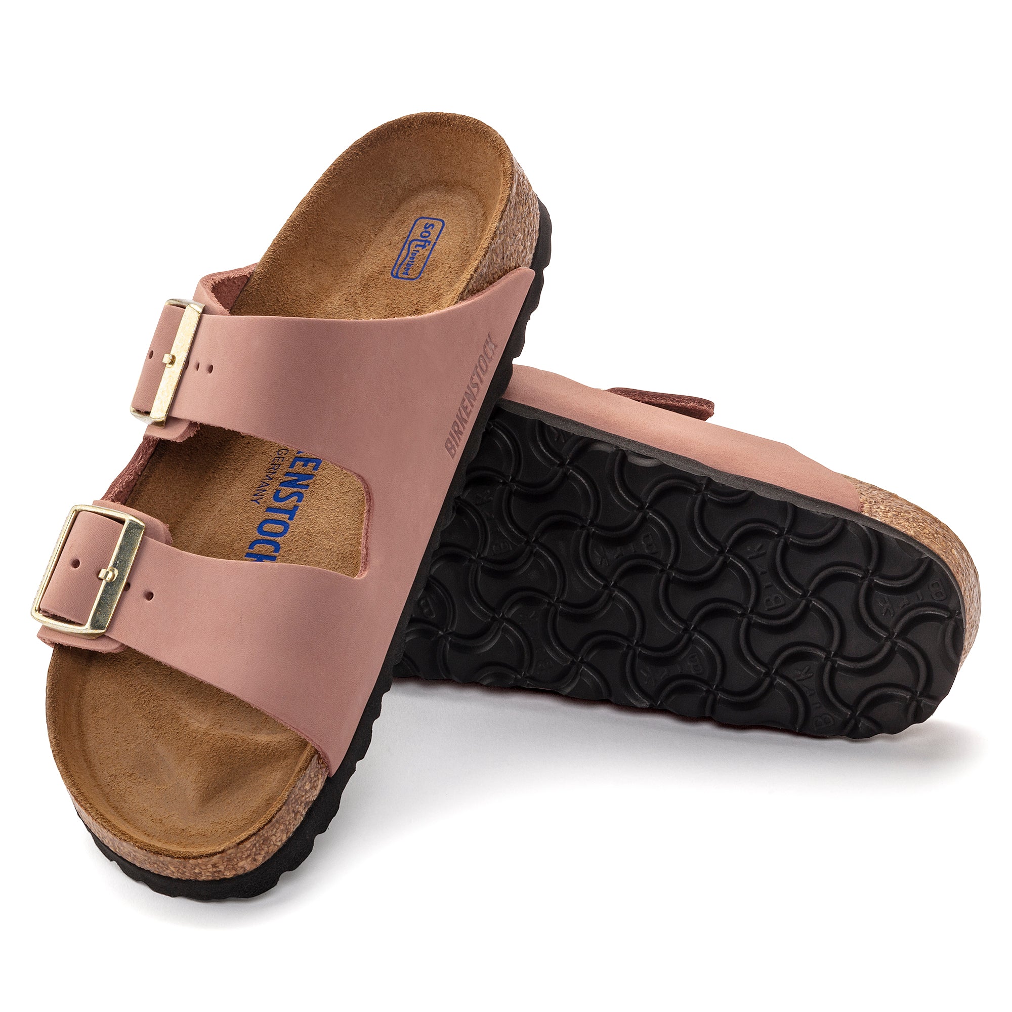 Arizona soft footbed suede leather best sale light rose