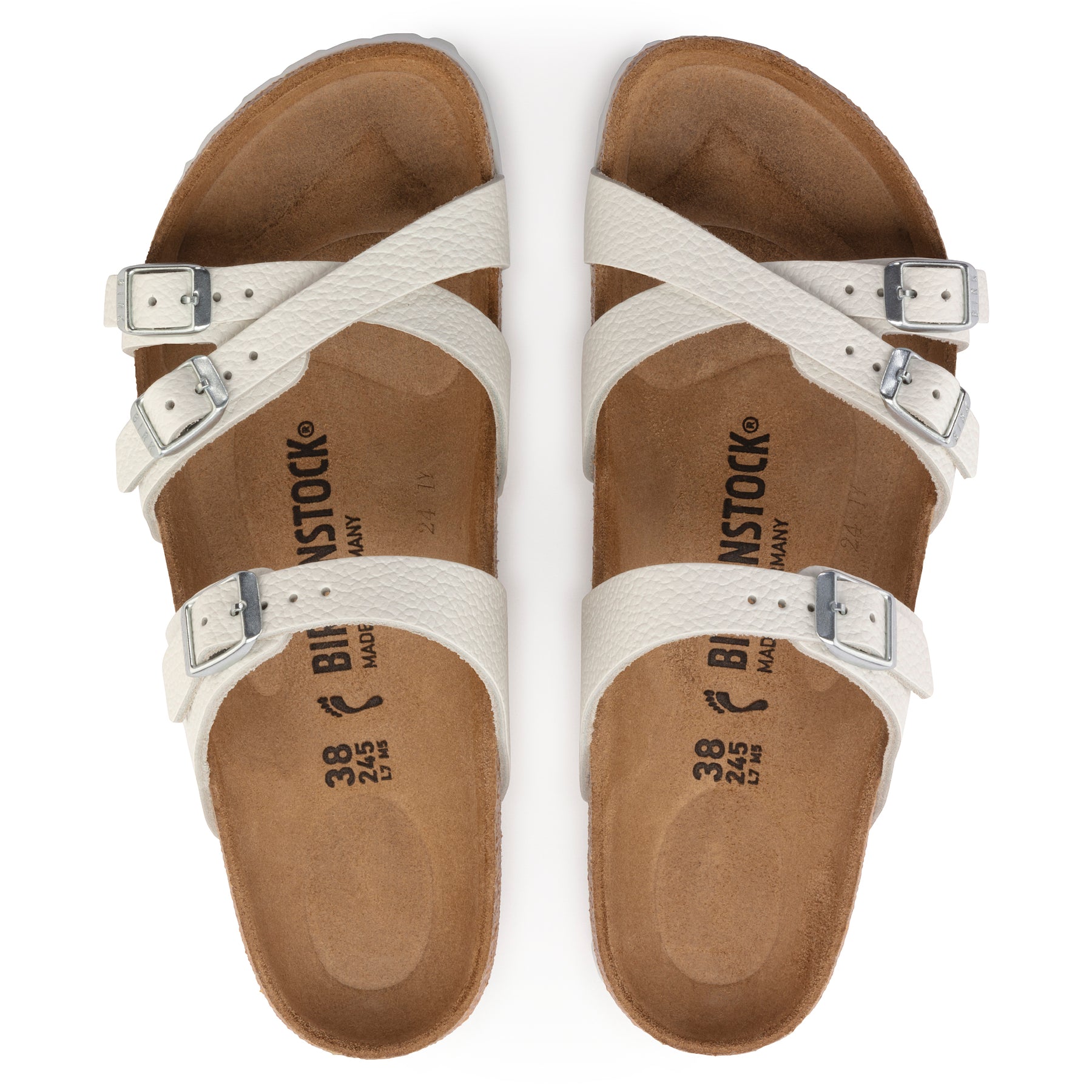 Birkenstock Limited Edition Franca white leather
