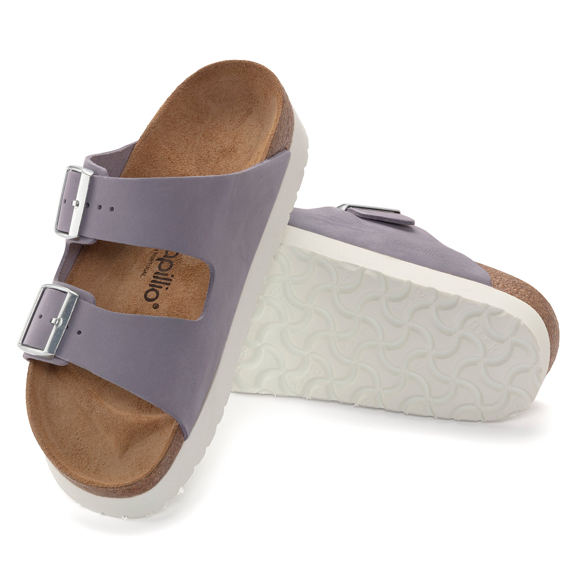 Papillio by Birkenstock Women's Arizona Striped Felt Platform Sandals |  Dillard's