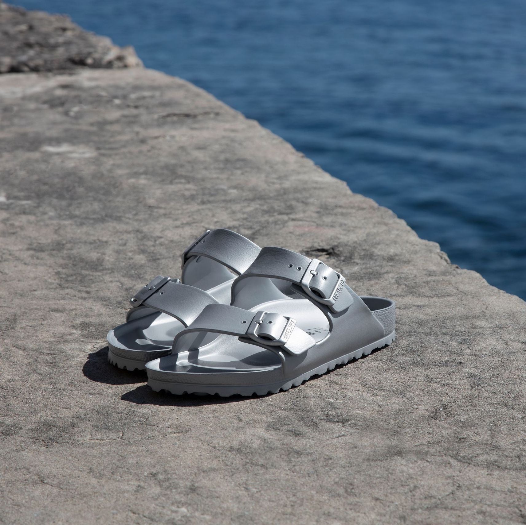 Birkenstock Limited Edition Arizona EVA metallic silver