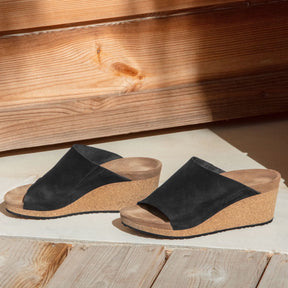 Papillio Namica black suede by Birkenstock