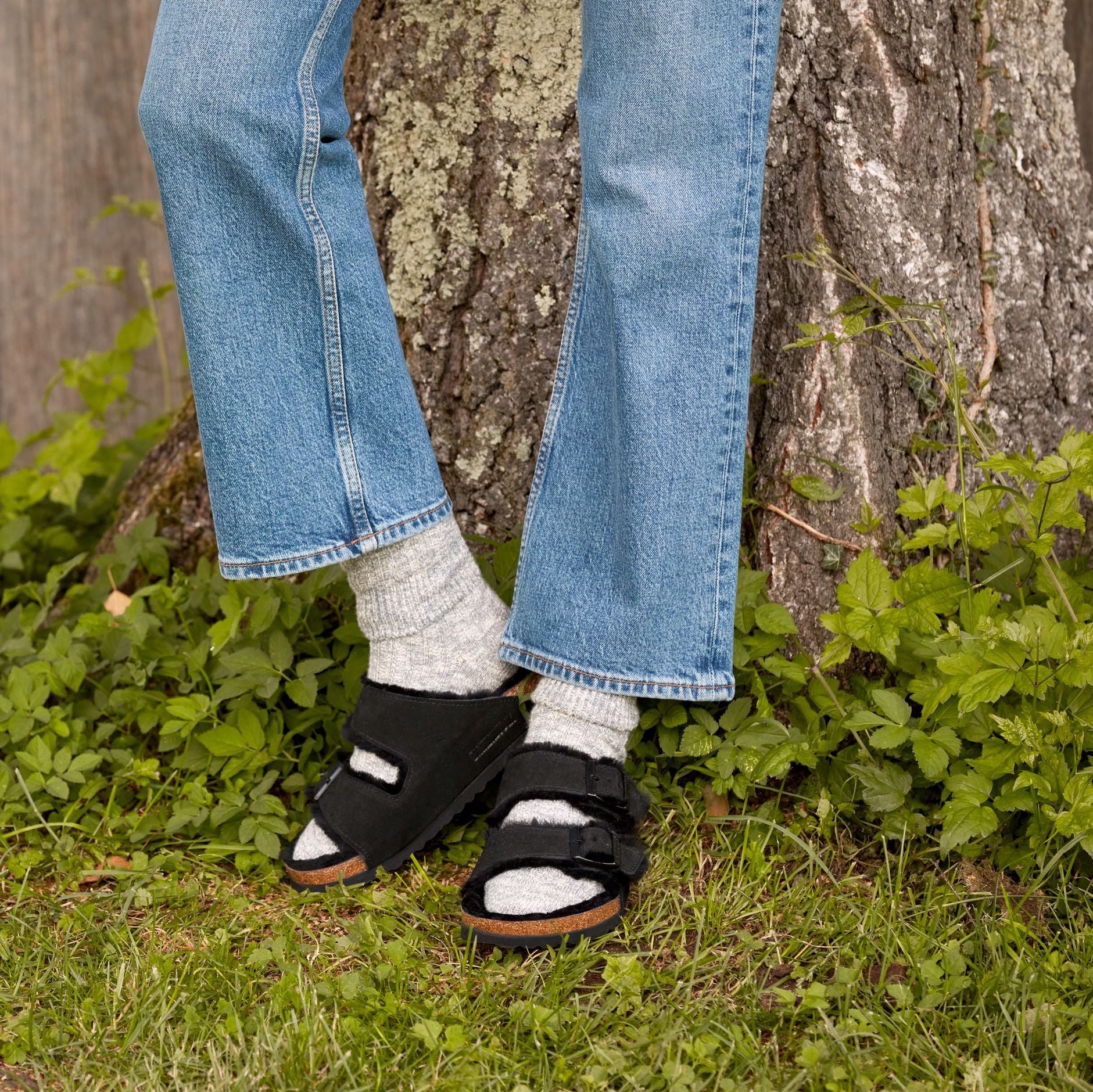 Birkenstock Limited Edition Arizona black suede/black shearling