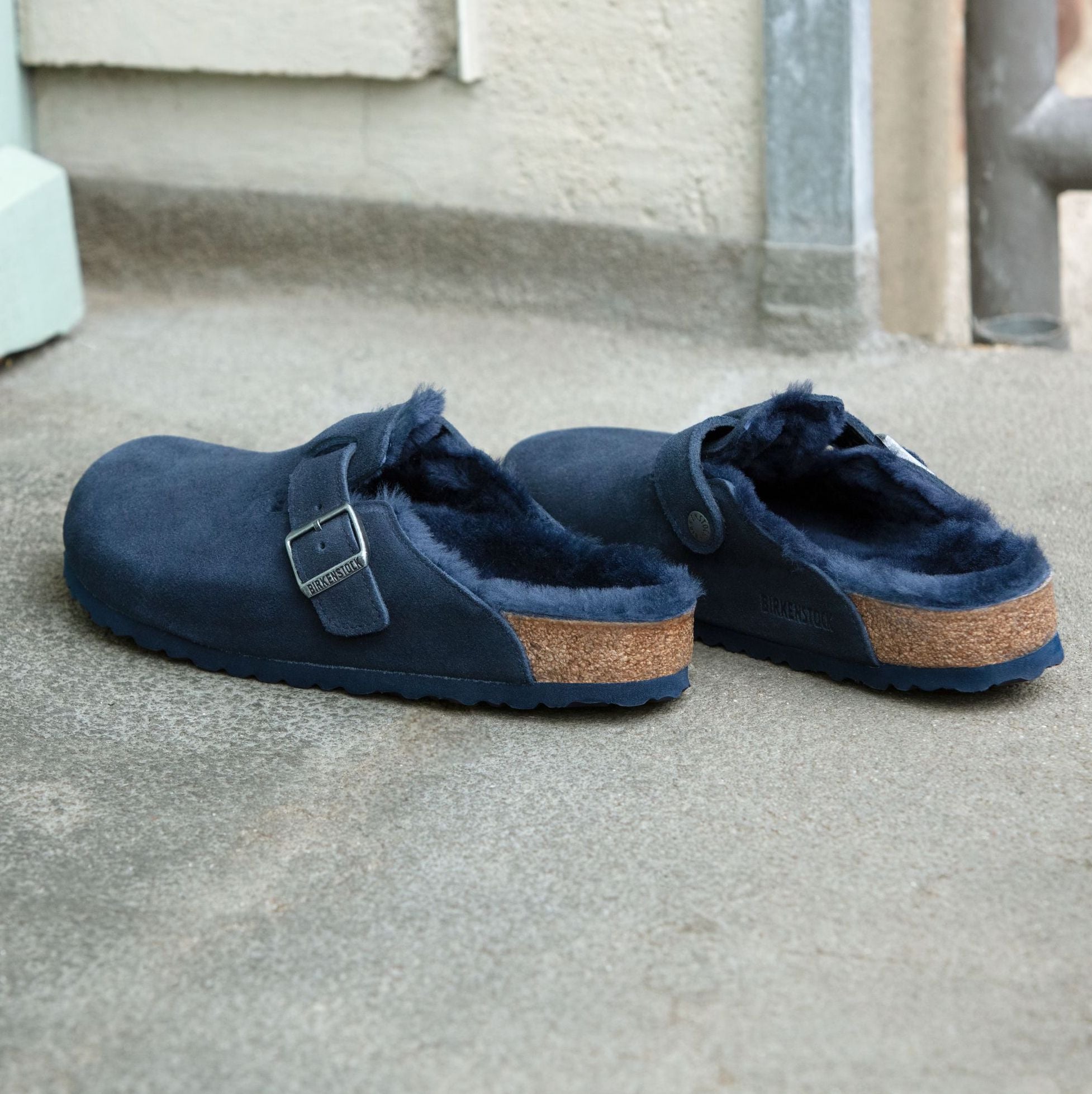 Birkenstock Limited Edition Boston night suede/night shearling/night sole