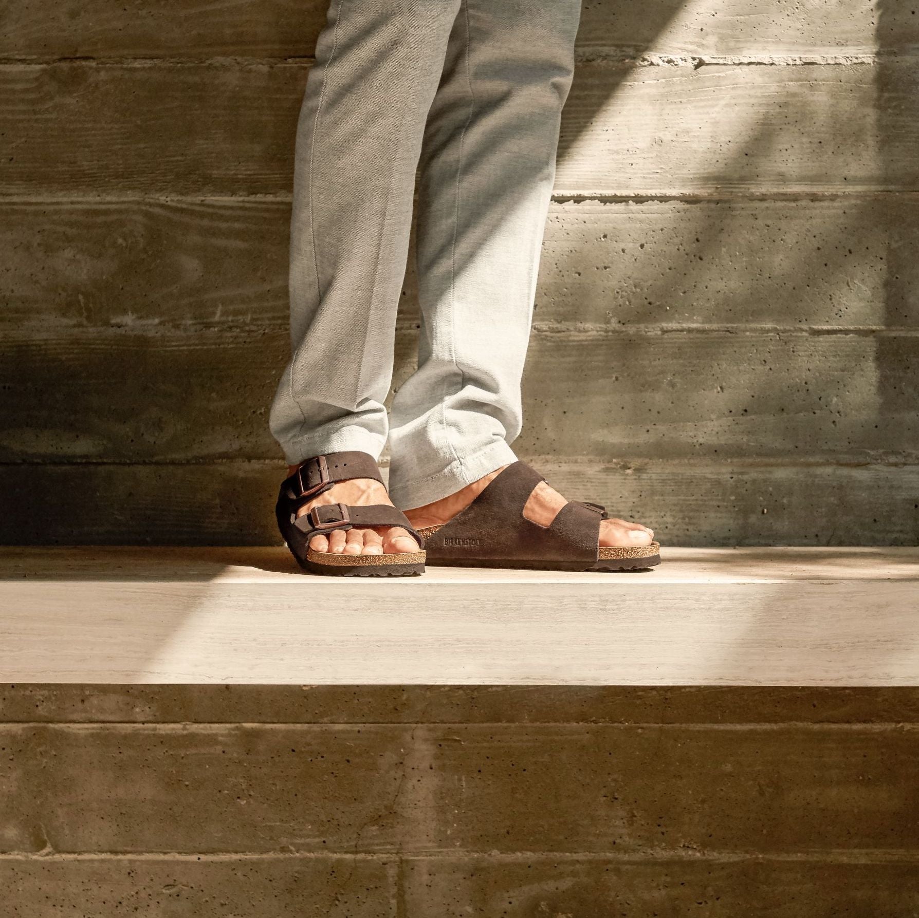 Birkenstock arizona discount mocha soft footbed
