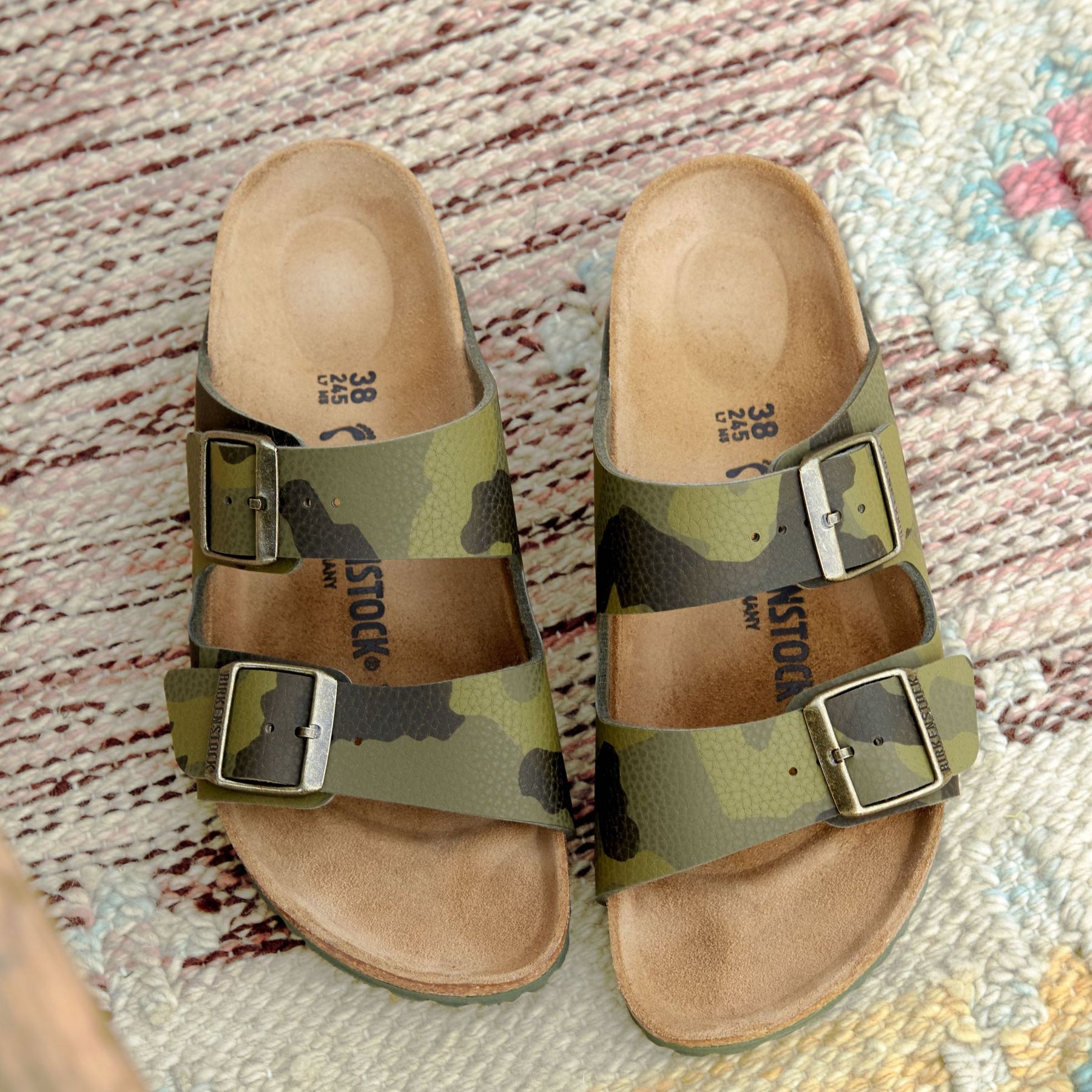 Birkenstock Limited Edition Arizona desert soil khaki camo Birko-Flor