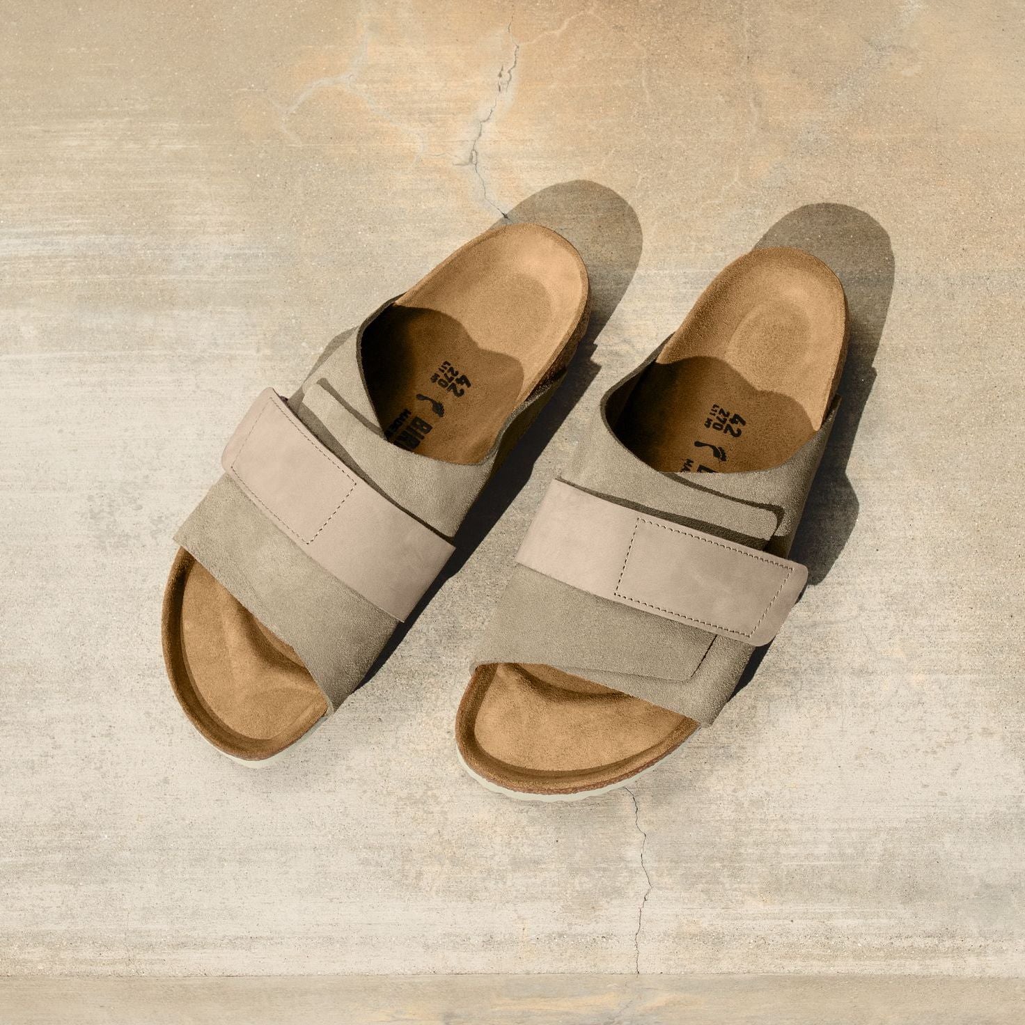 Birkenstock Limited Edition Kyoto gray taupe suede/taupe nubuck