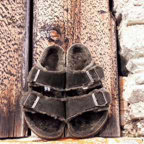 Birkenstock Limited Edition Arizona mocha suede/mocha shearling