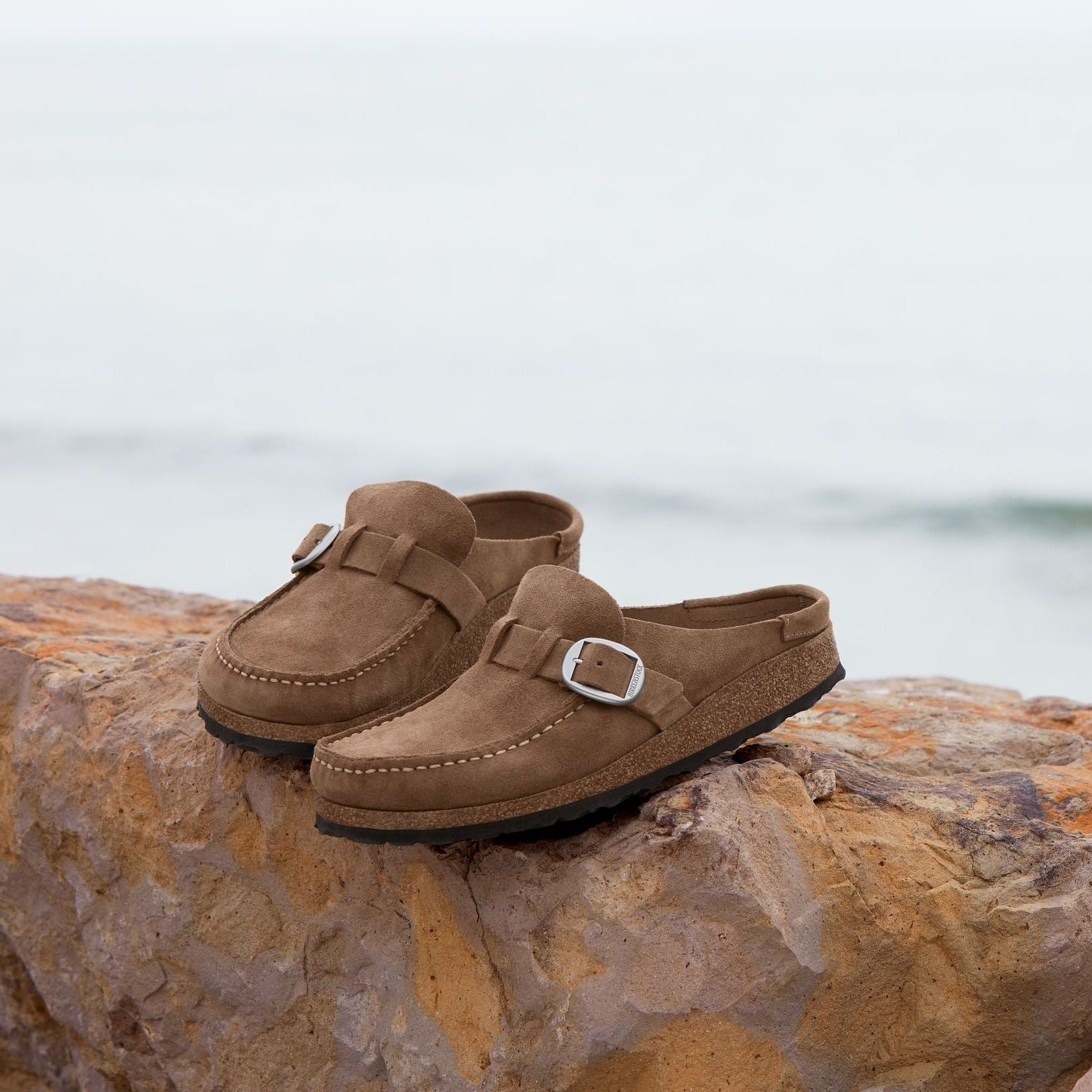 Birkenstock Buckley gray taupe suede