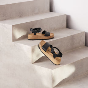 Papillio Glenda black leather by Birkenstock