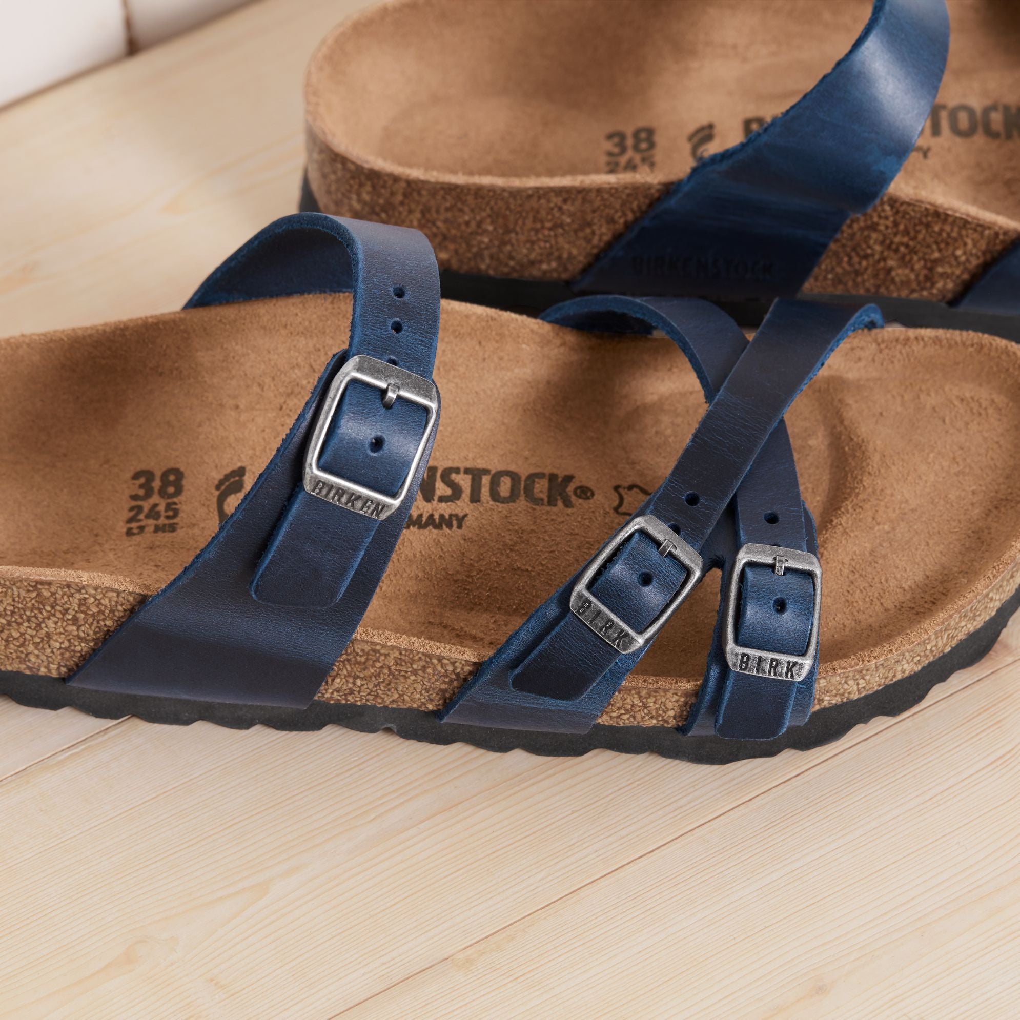 Birkenstock Limited Edition Franca blue oiled leather