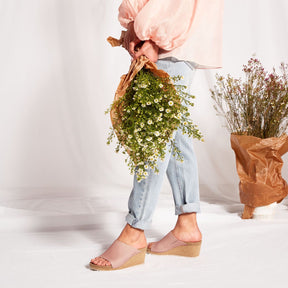 Papillio Namica Rivets soft pink nubuck by Birkenstock