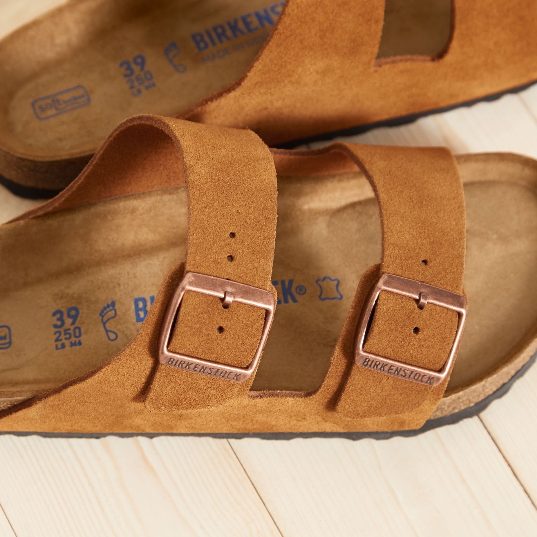 Birkenstock Arizona Soft Footbed mink suede 36N