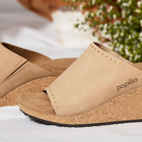 Papillio Namica Rivets sandcastle nubuck by Birkenstock